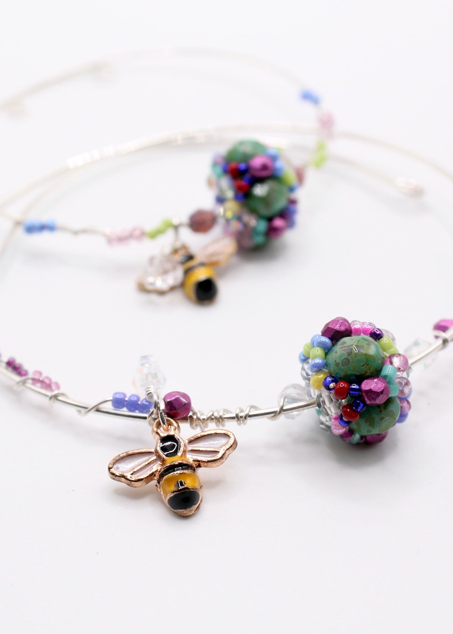 Bridge of Flowers Wire-Wrapped Bracelet