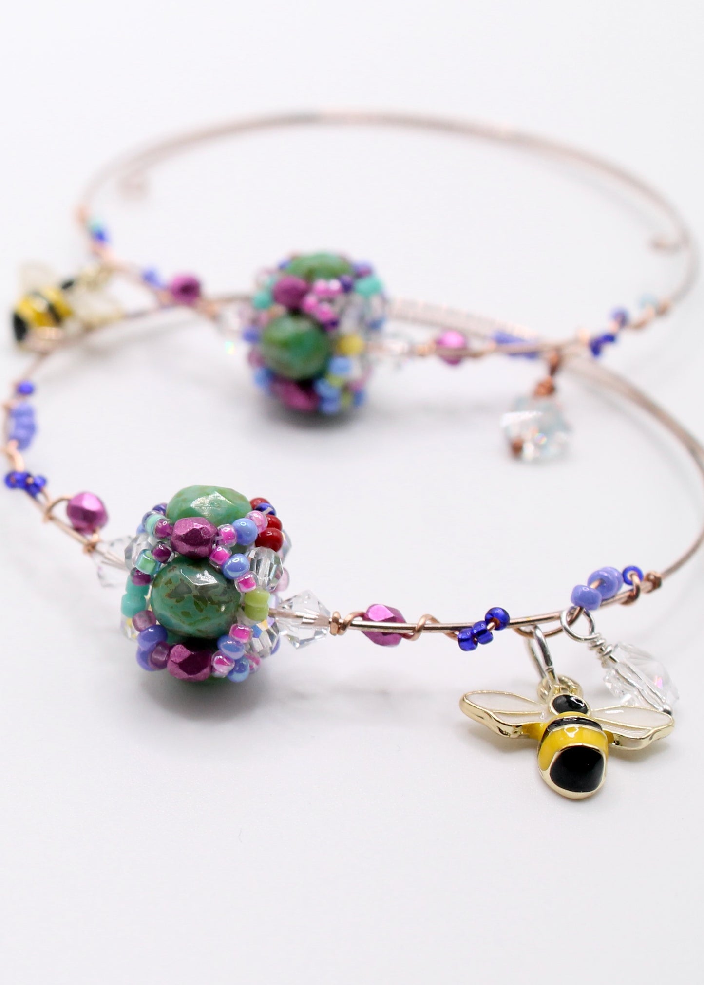 Bridge of Flowers Wire-Wrapped Bracelet