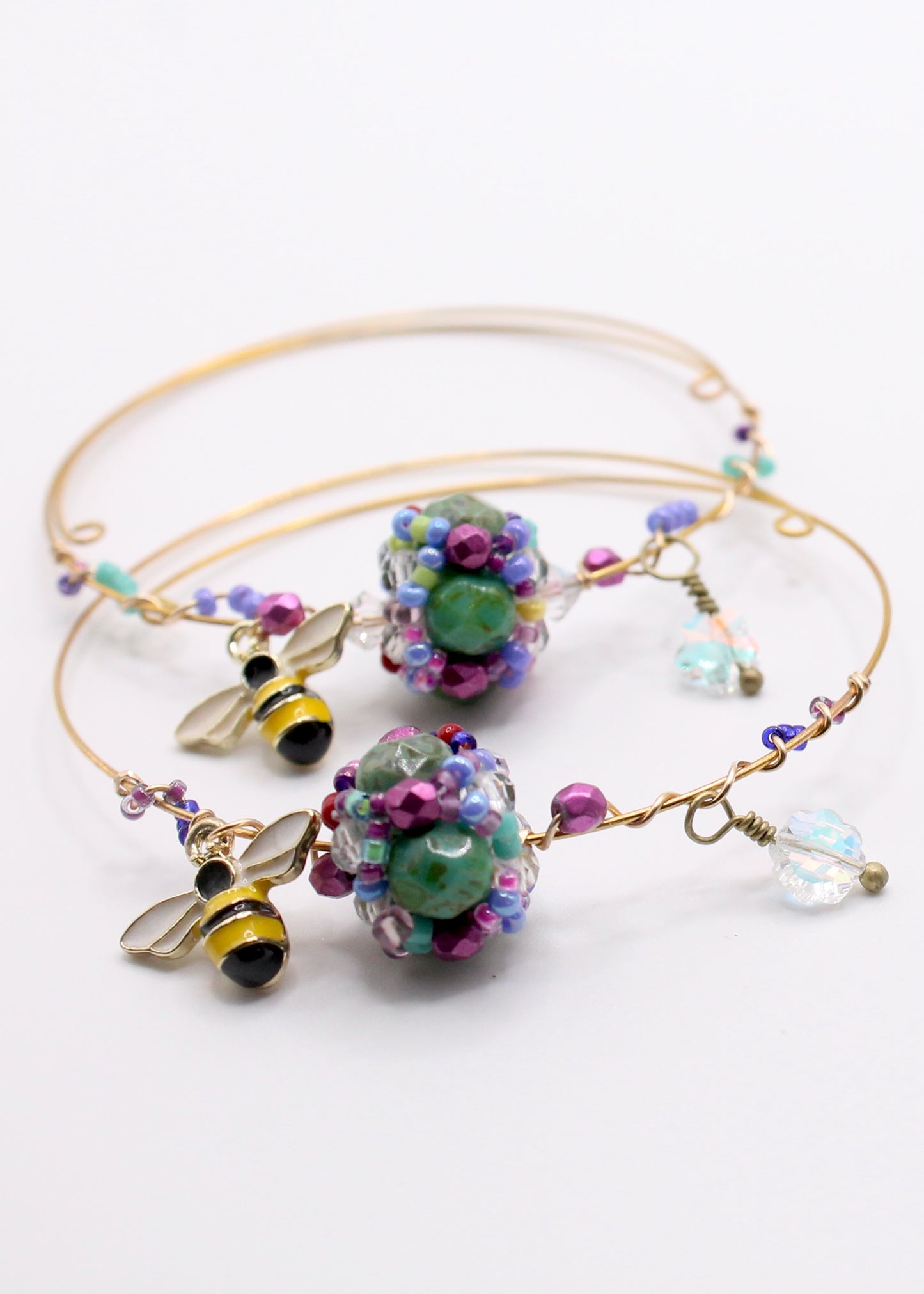 Bridge of Flowers Wire-Wrapped Bracelet