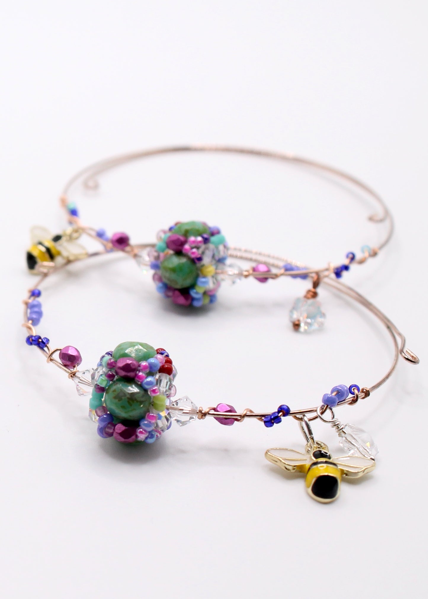 Bridge of Flowers Wire-Wrapped Bracelet