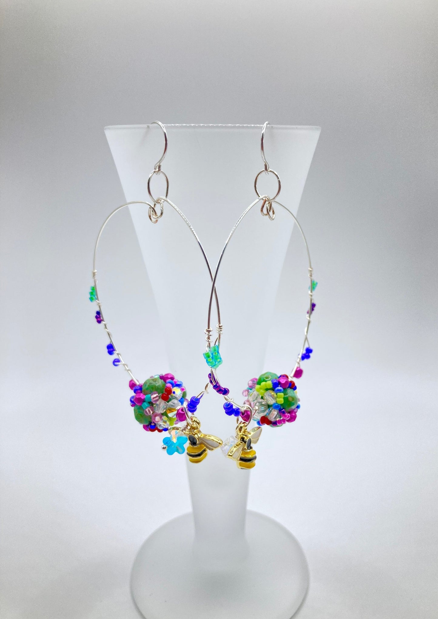 Handcrafted Beaded Jewelry made by Mango Fish in Western MA inspired by the Bridge of Flowers in Shelbourne Falls