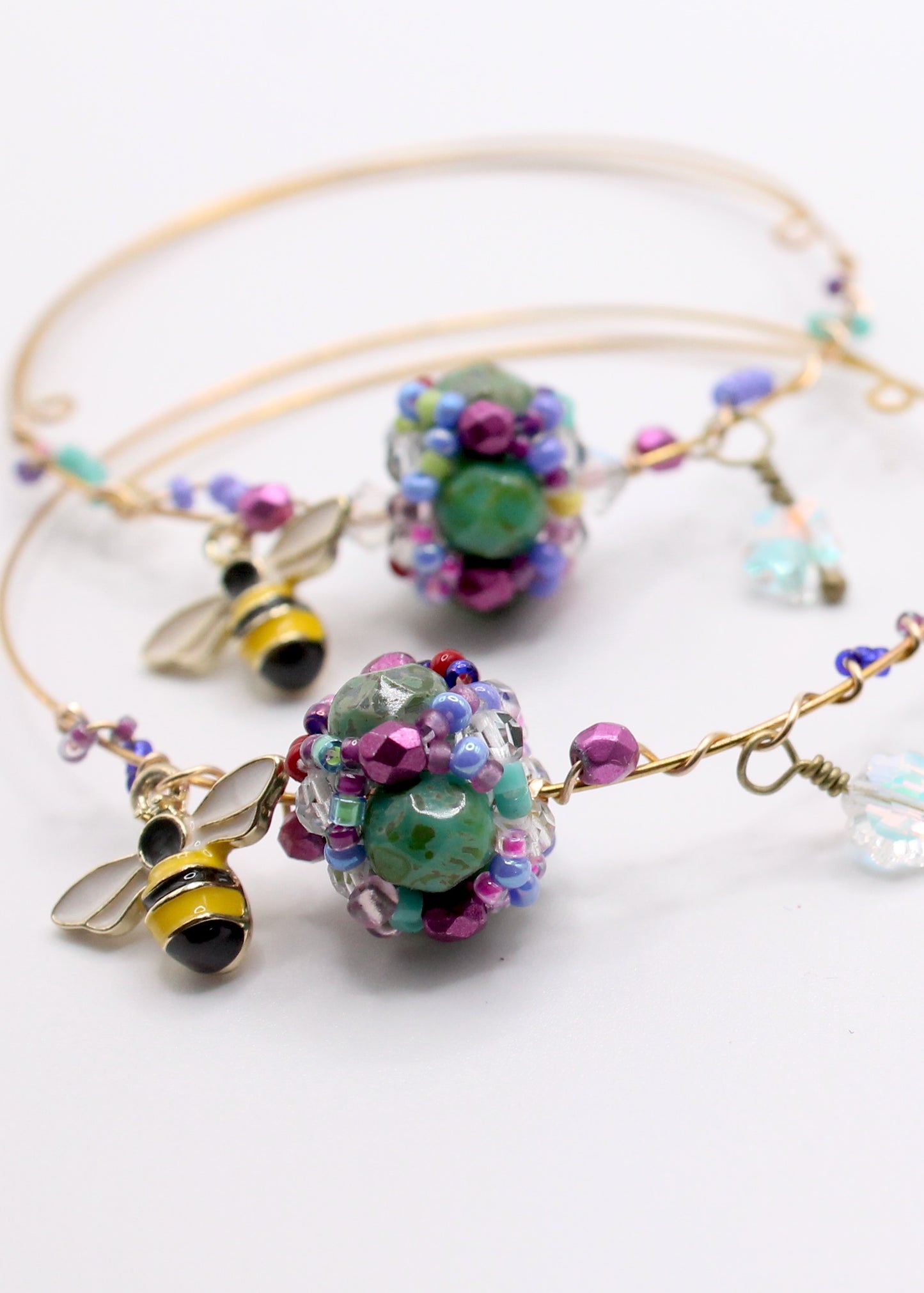 Bridge of Flowers Wire-Wrapped Bracelet