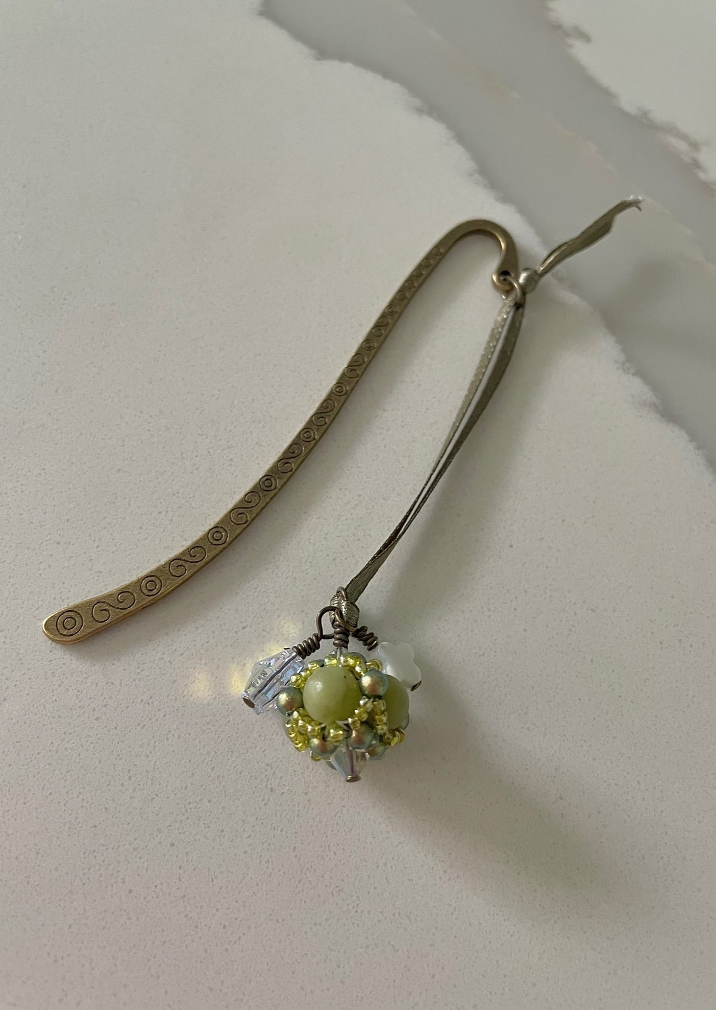 Hand beaded and Irish inspired Connemara Bookmark by Mango Fish Inc.