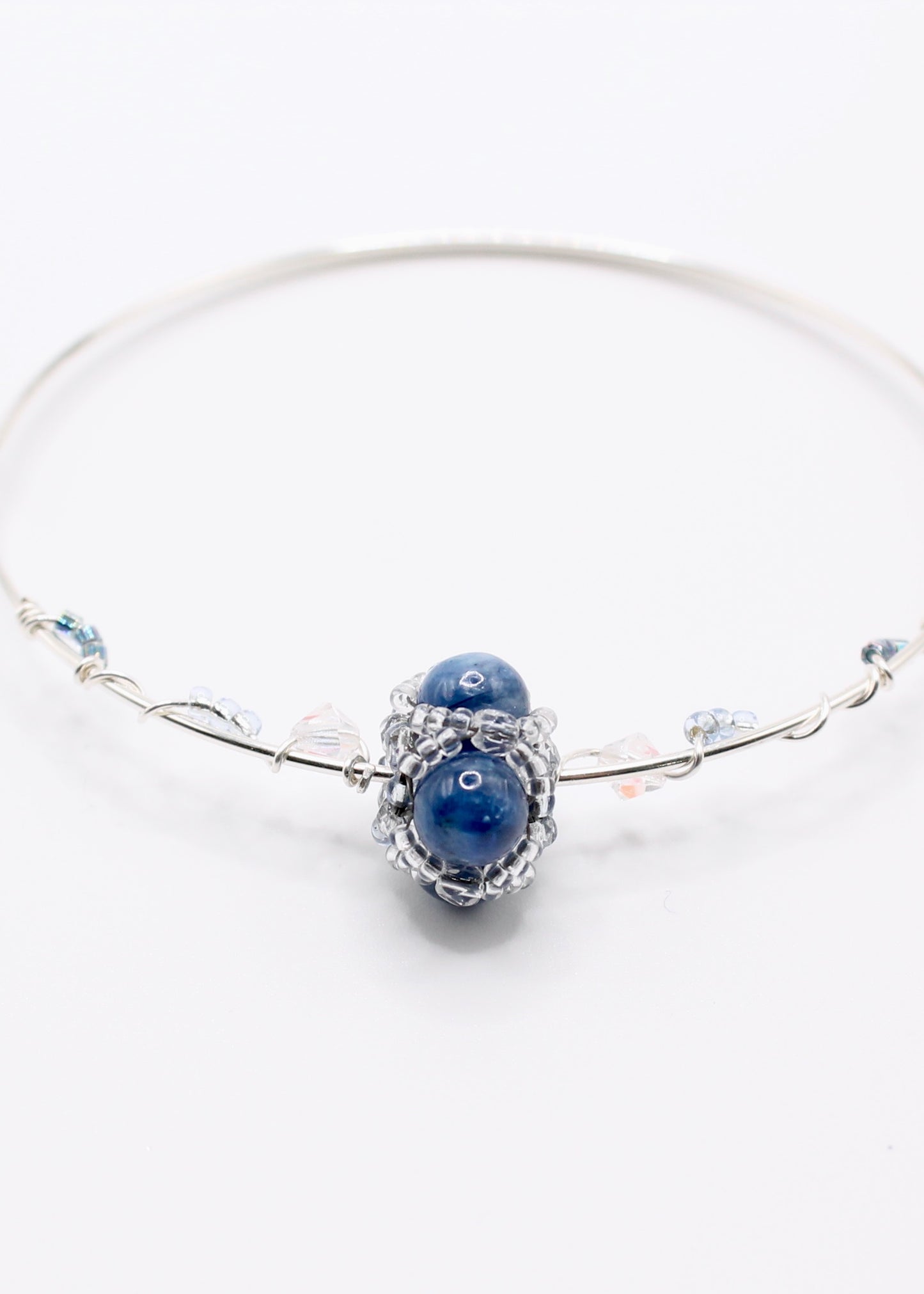 Kyanite Wire-Wrapped Bracelet