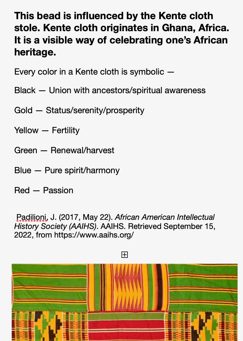 Kente Bookmark