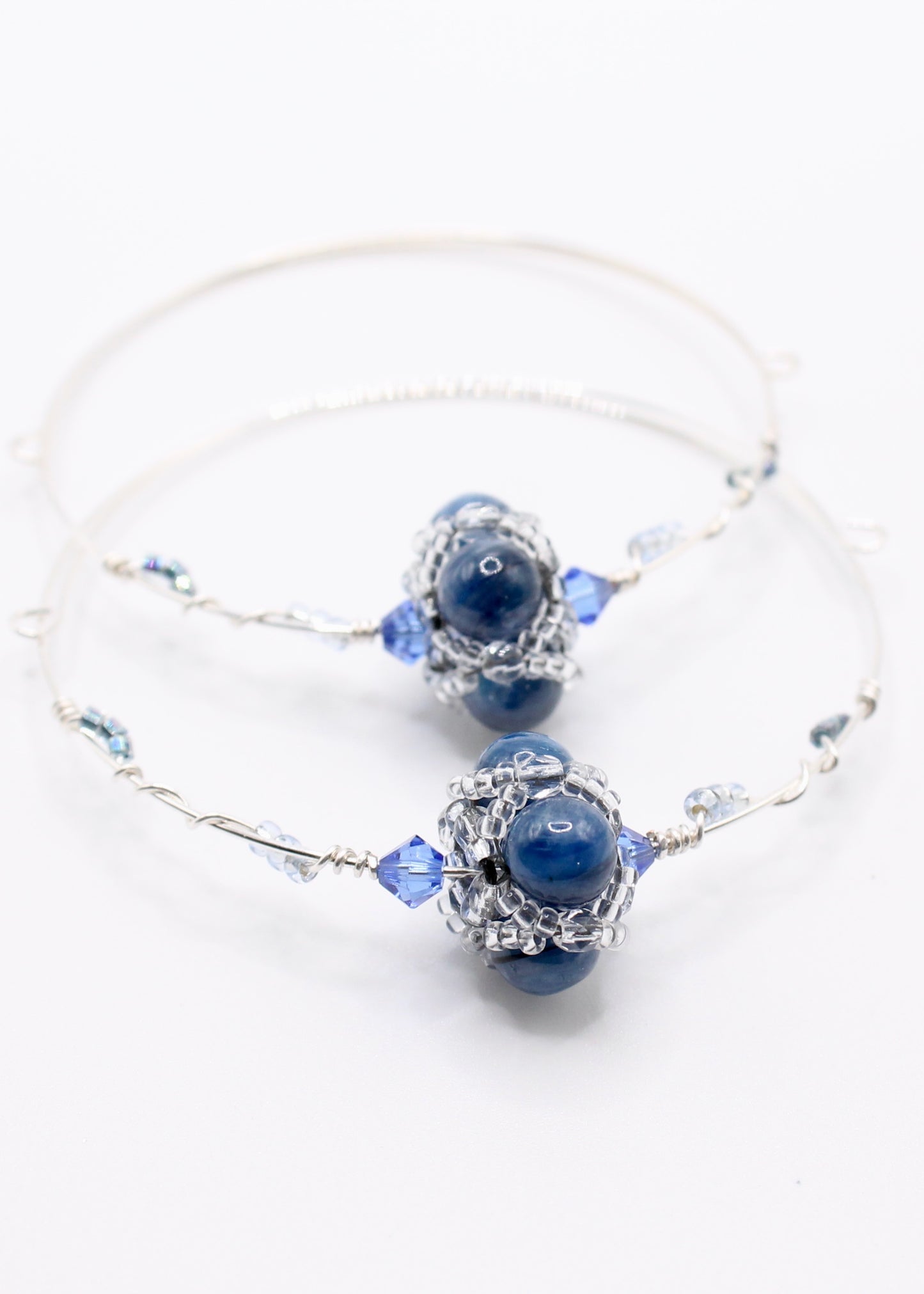 Kyanite Wire-Wrapped Bracelet