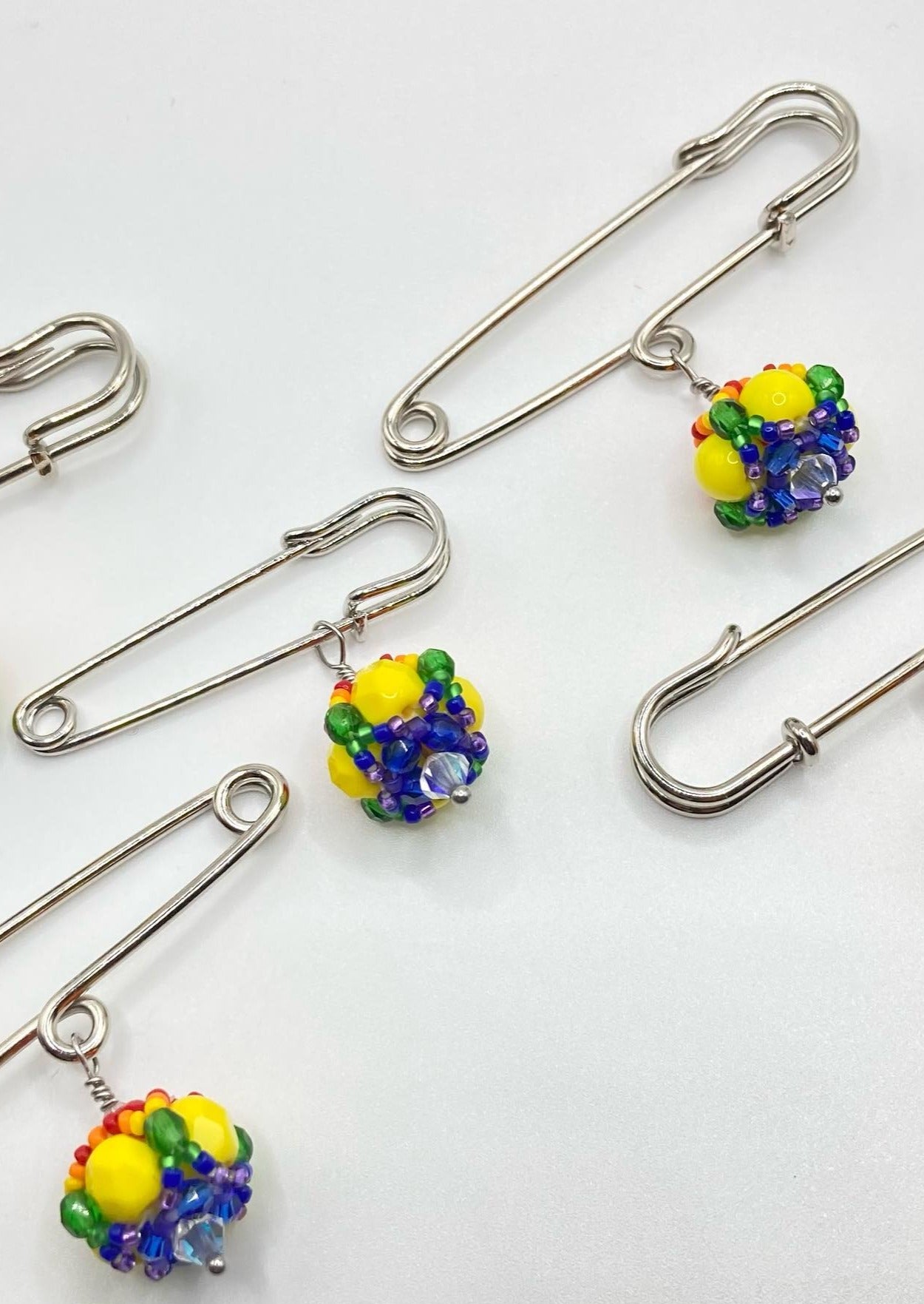 Rainbow LGTBQ Pride Pin, Hand Beaded by Mango Fish Inc.