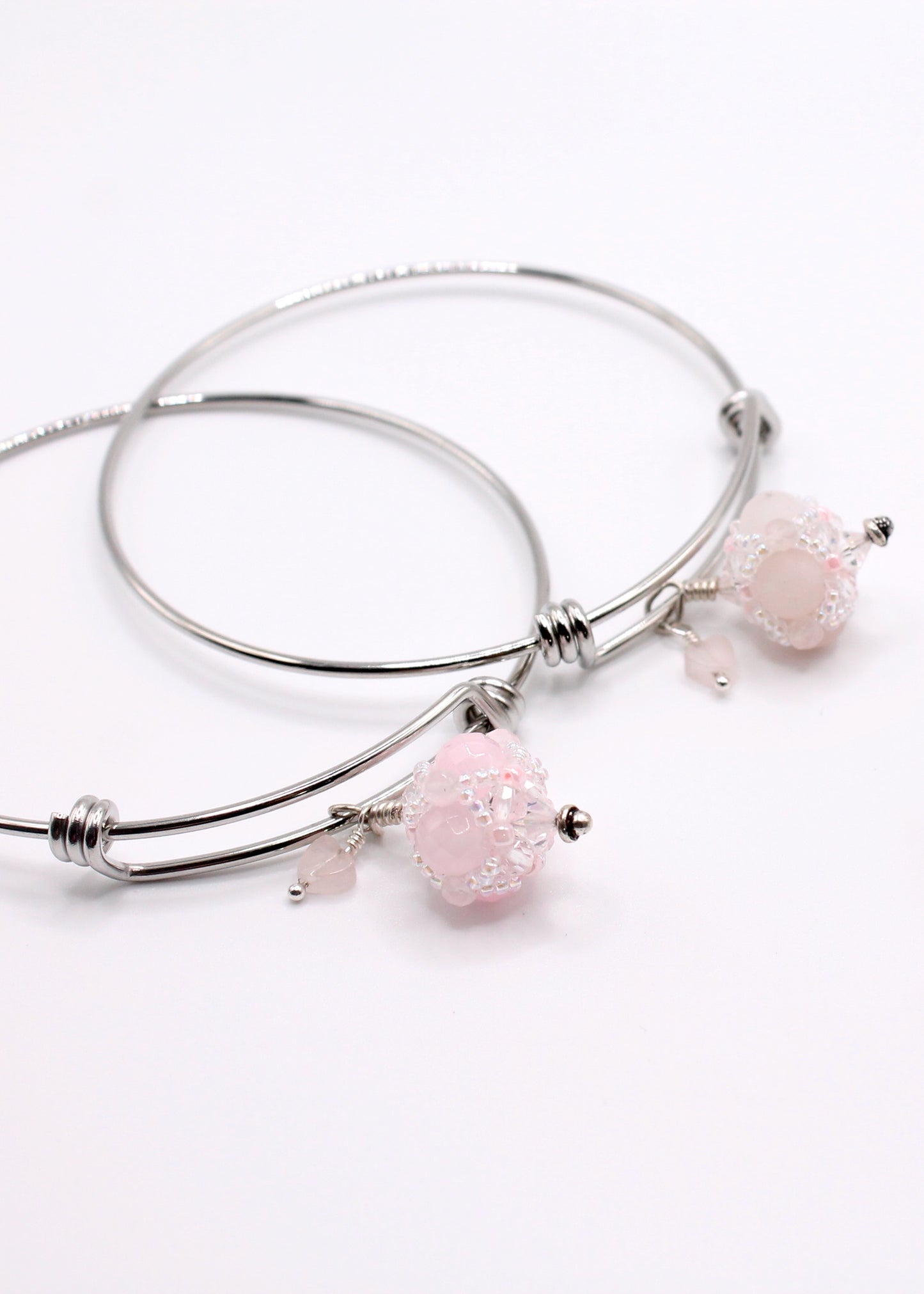 Rose Quartz Bangle Bracelet