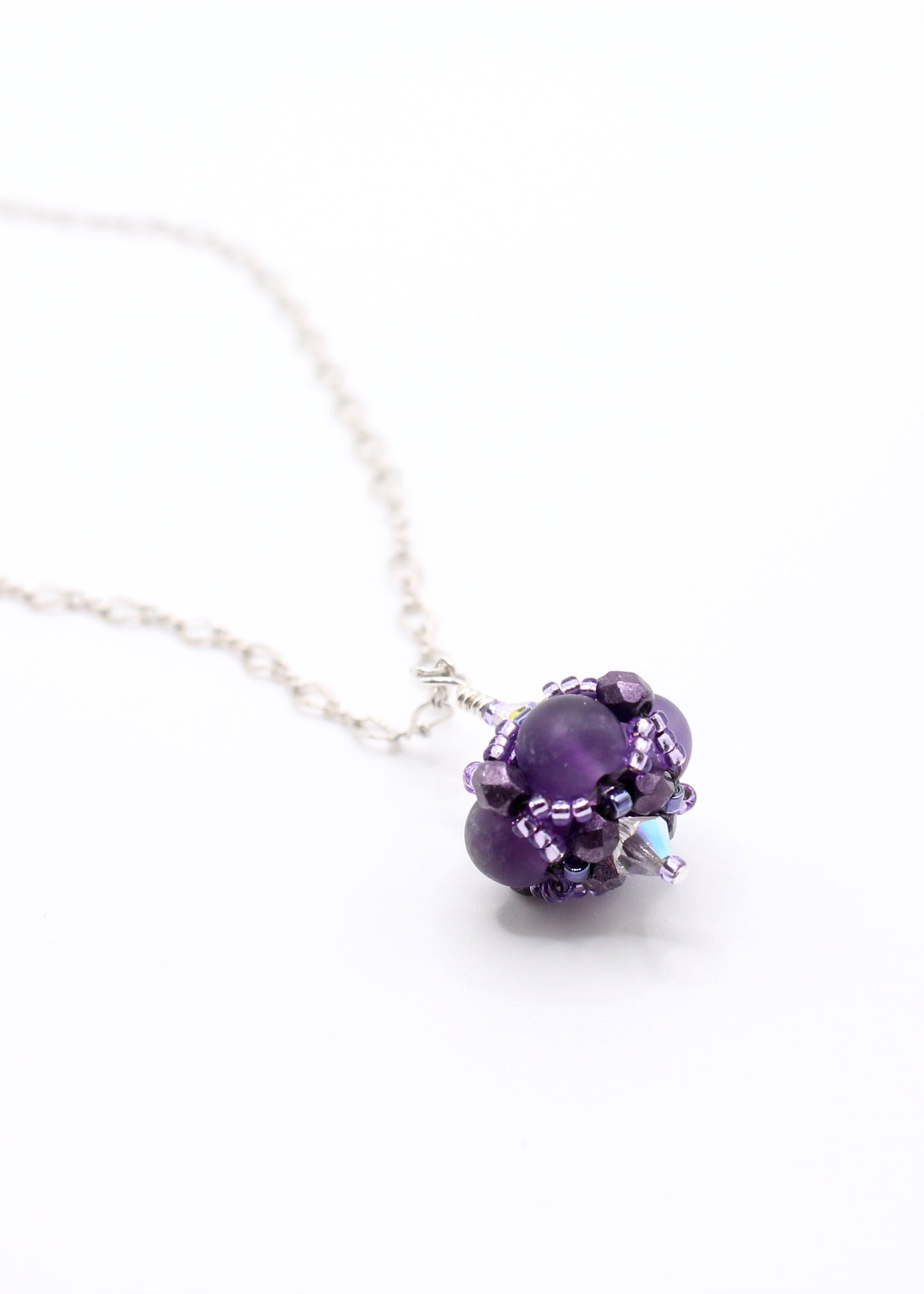 Amethyst Sterling Silver Necklace