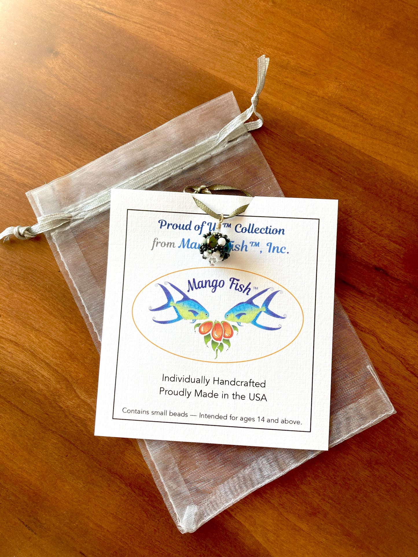 Deerfield Academy - Graduation Cap Beaded Tassel Charm