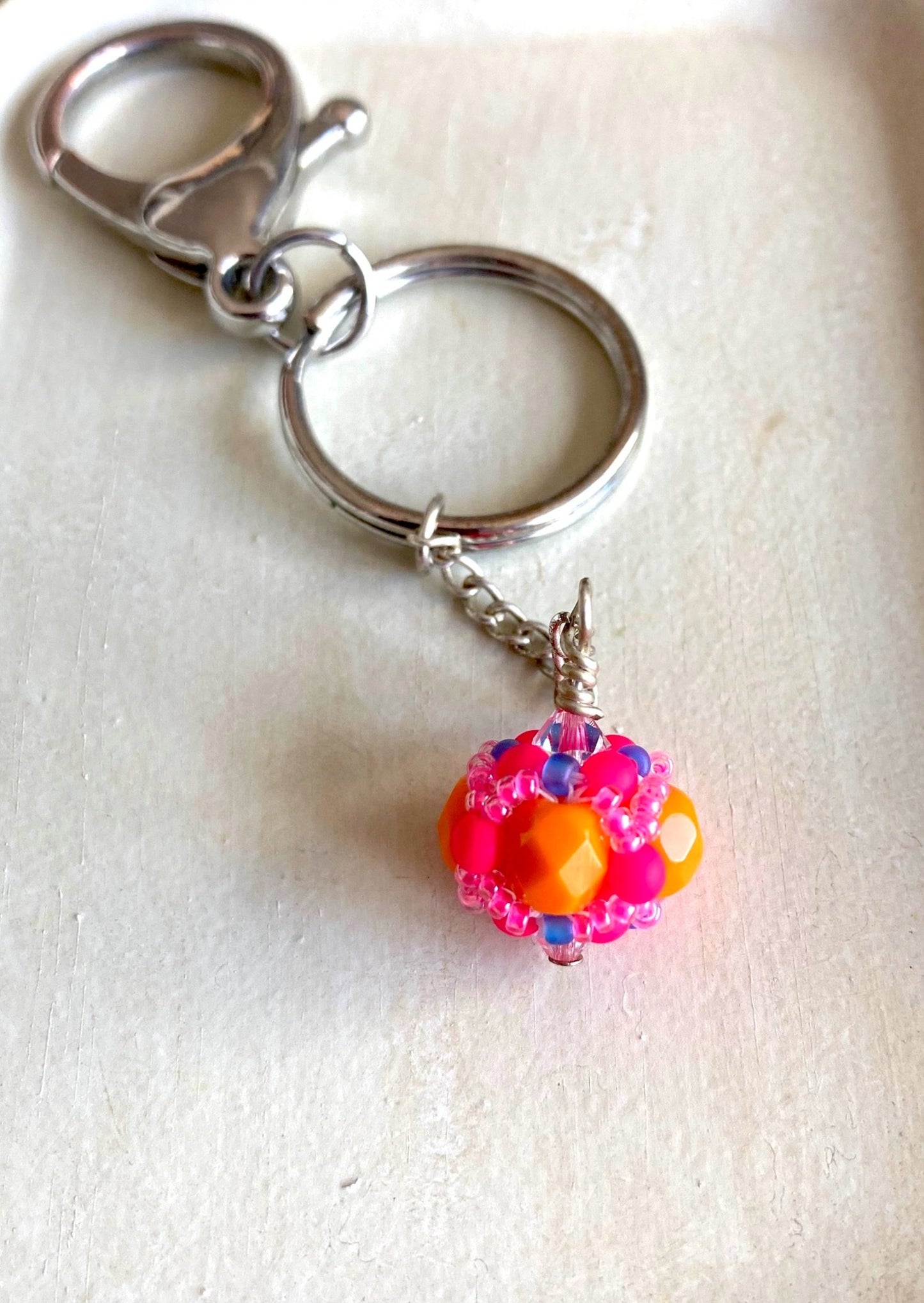 Hot Plink & Orange Keychain (Rhode Island School of Design)