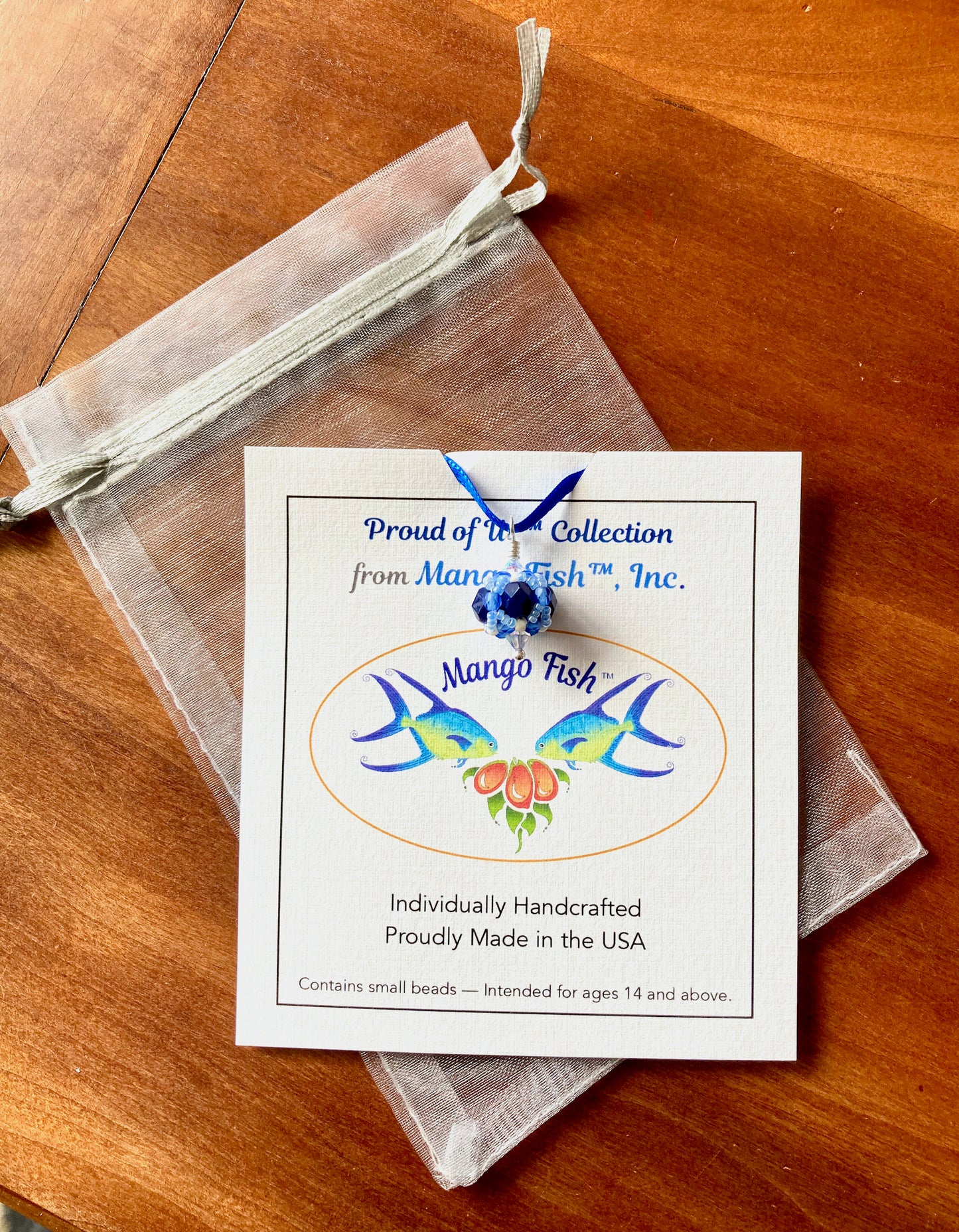 University of Maine - Graduation Cap Beaded Tassel Charm