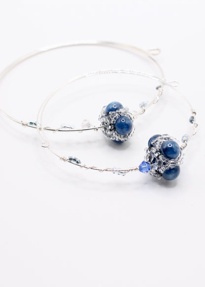 Kyanite Wire-Wrapped Bracelet