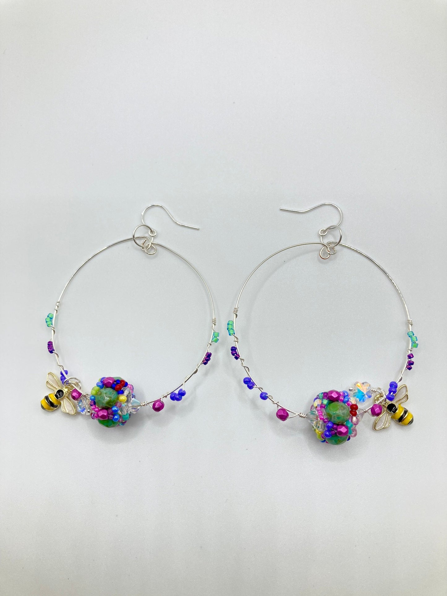 Handcrafted Beaded Jewelry made by Mango Fish in Western MA inspired by the Bridge of Flowers in Shelbourne Falls