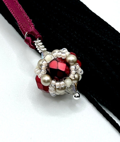 Indiana University at Bloomington -- Graduation Cap Beaded Tassel Charm