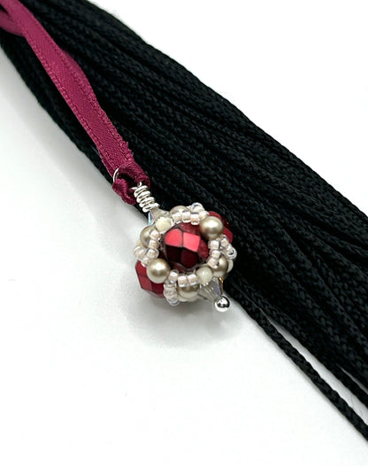 Indiana University at Bloomington -- Graduation Cap Beaded Tassel Charm