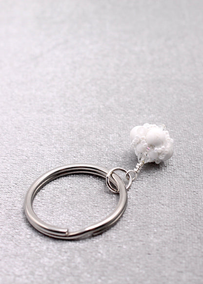 White Sobriety Key Ring (Alcoholics Anonymous)