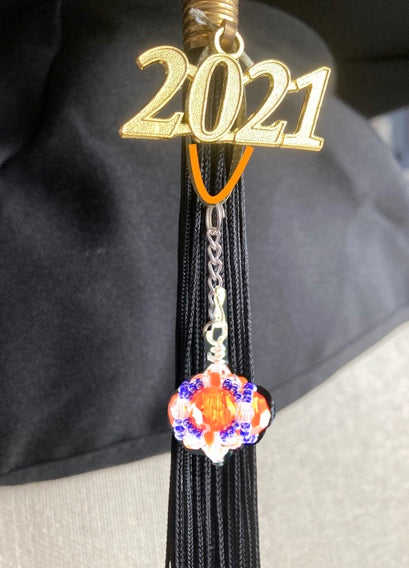Clemson University - Graduation Cap Tassel Charm – Mango Fish, Inc.
