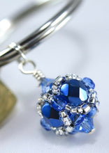 Load image into Gallery viewer, Penn State University Gifts -- Handcrafted Crystal &amp; Glass Proud of U.™ Key Chain

